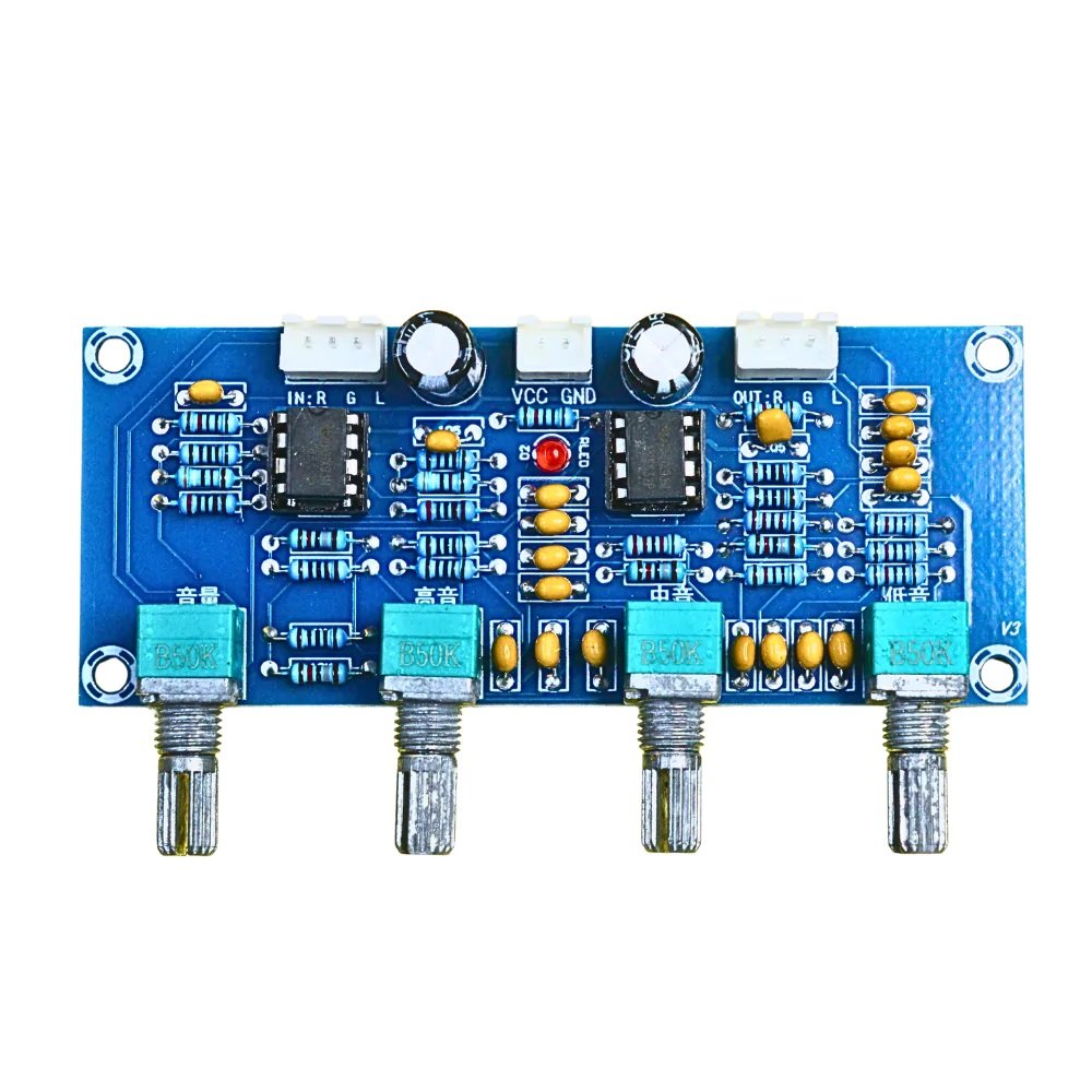 XH-A901 Pre-Amplifier Audio Tone Controller Module – Volume, Treble, Mid & Bass Control