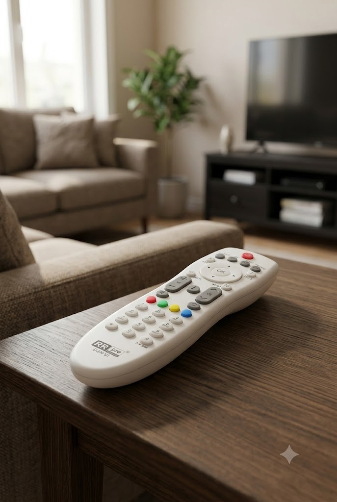 RR Pro D2H-Vidiocon White Remote Control Compatible with Videocon d2h Set Top Box