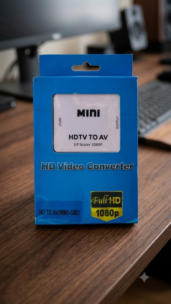 HDTV to AV 1080P Full HD Video Converter Adapter (Model: HD TO AV MINI-G003)