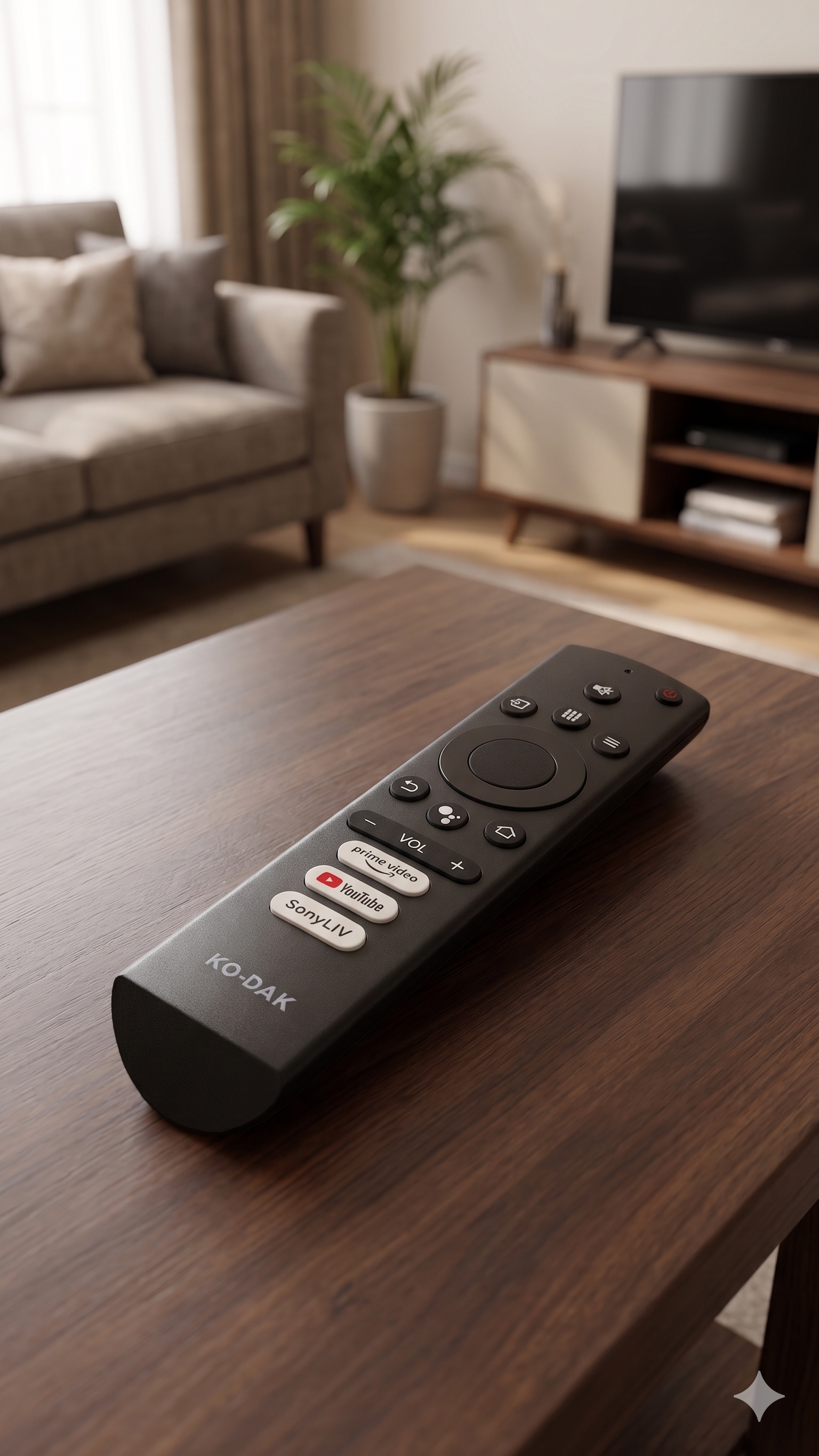 KO-DAK Smart Android TV Replacement Remote Control with Prime Video, YouTube, and SonyLIV Keys